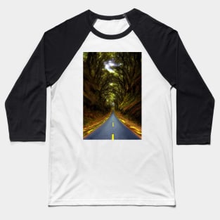 Autumn Road Baseball T-Shirt